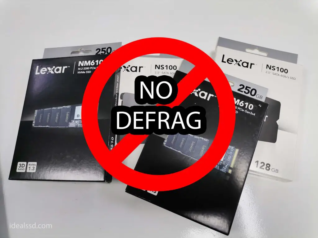 No Defrag SSD