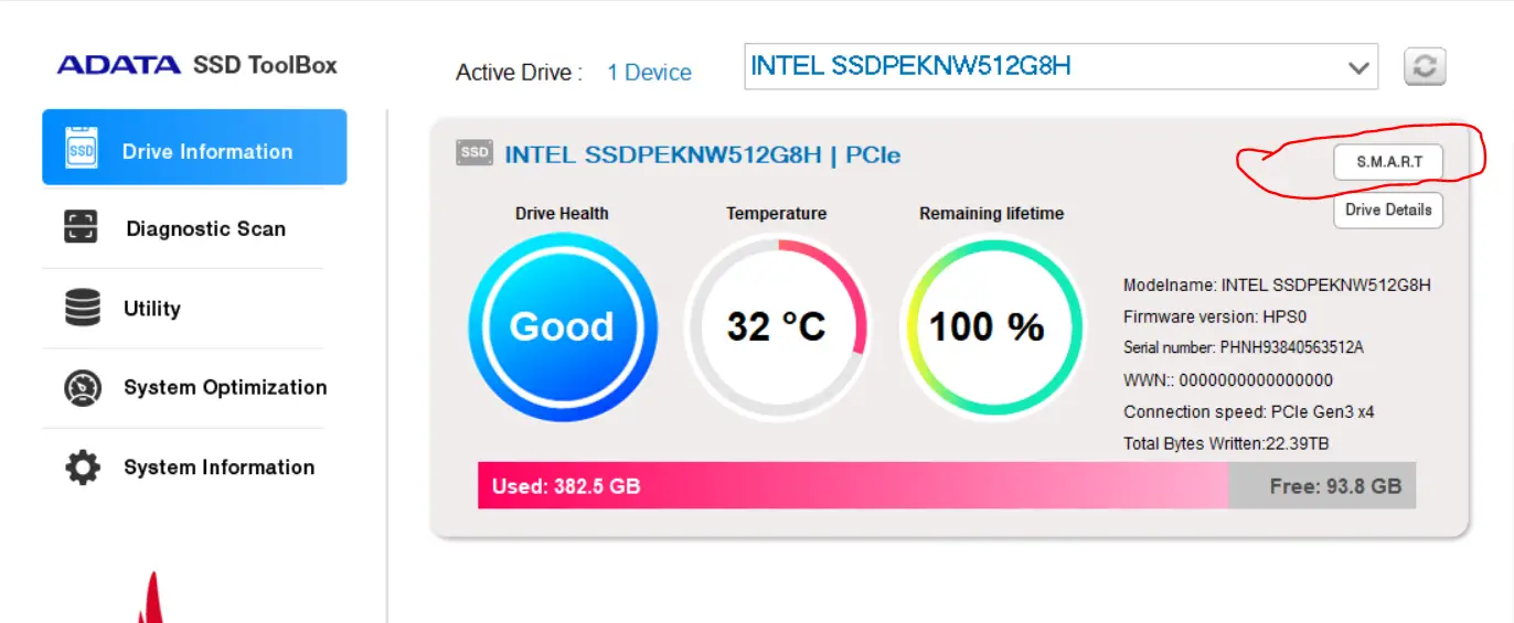 Ssd wear indicator что это